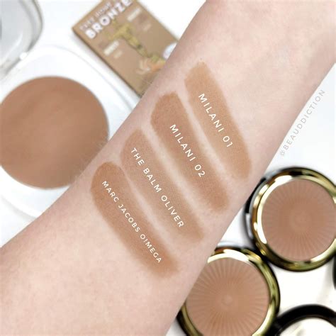 milani silky matte bronzer swatches